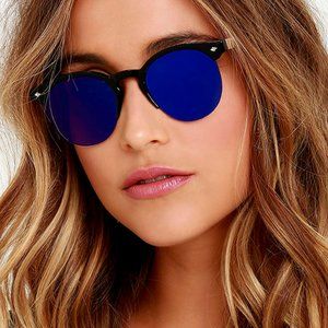 Spitfire Astro Blue Mirrored Sunglasses